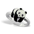 11896, Kinder-Fingerring, Silber, mit Pandabär